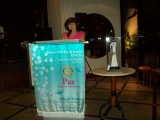 Mireille no Rotary Club do Rio de Janeiro Ipanema, apresentação da Together for Peace e do O Semeador da Paz