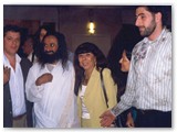 Mireille com Guru Ravi ShanKar NO HOTEL GLÓRIA